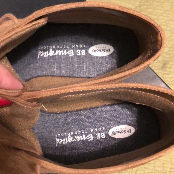 Tan Wedge Booties - Picture 6 of 7